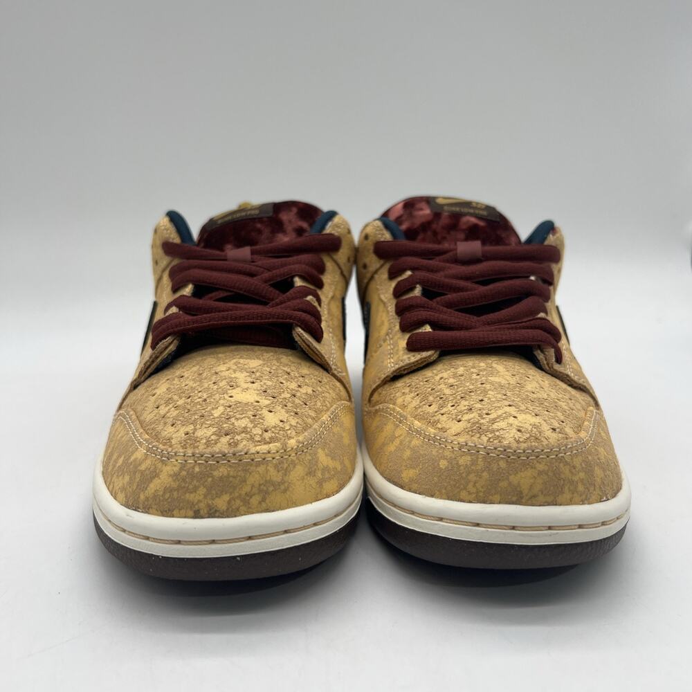 Mens Size 7.5 Nike SB Dunk Low Celestial Gold Black Sneakers FZ1278 200 - Picture 5 of 7